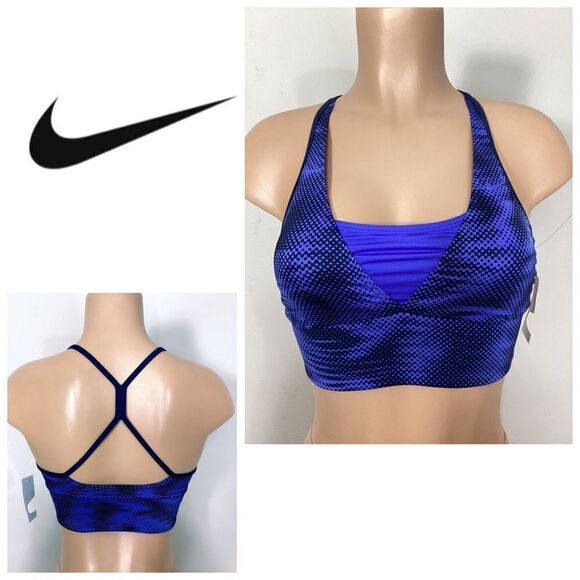 New. Nike blue sports bra. Small. Retails $68 - Picture 1 of 6